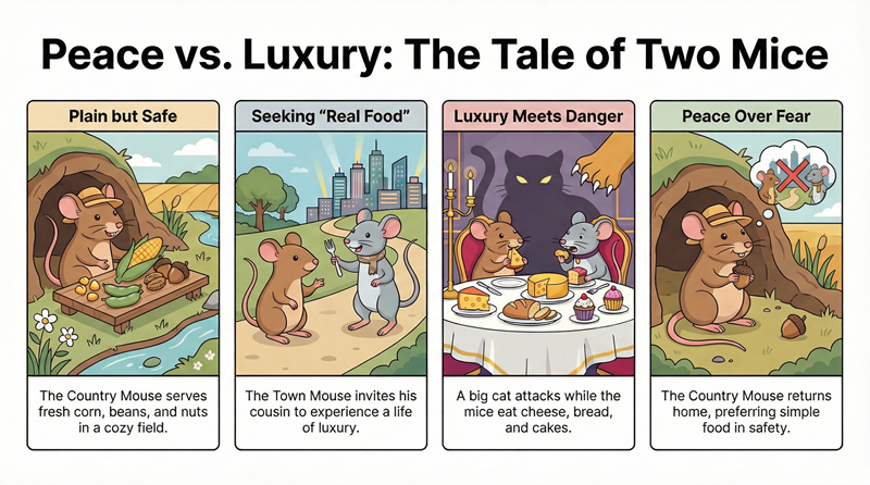 T&oacute;m tắt truyện &lsquo;Chuột Nh&agrave; V&agrave; Chuột Đồng&rsquo;