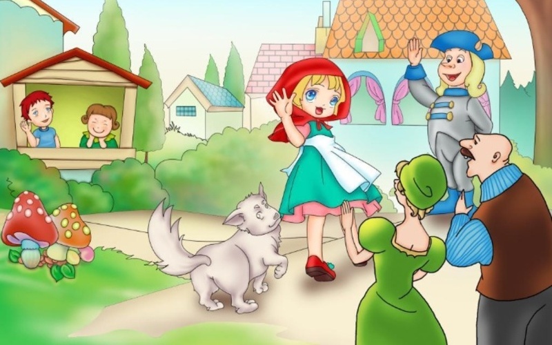 Luyện nghe tiếng Anh hiệu quả qua phim hoạt h&igrave;nh c&ocirc; b&eacute; qu&agrave;ng khăn đỏ (Ảnh: Sưu tầm internet)