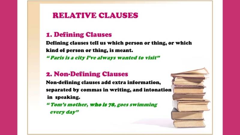 Đặc điểm của Non-defining Relative Clauses