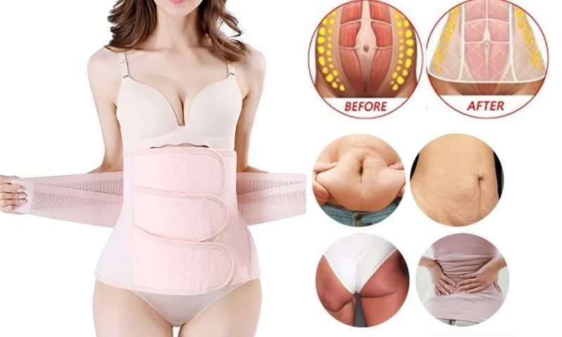 Hồi phục cơ nhờ nịt bụng. (Ảnh: Sưu tầm Internet)