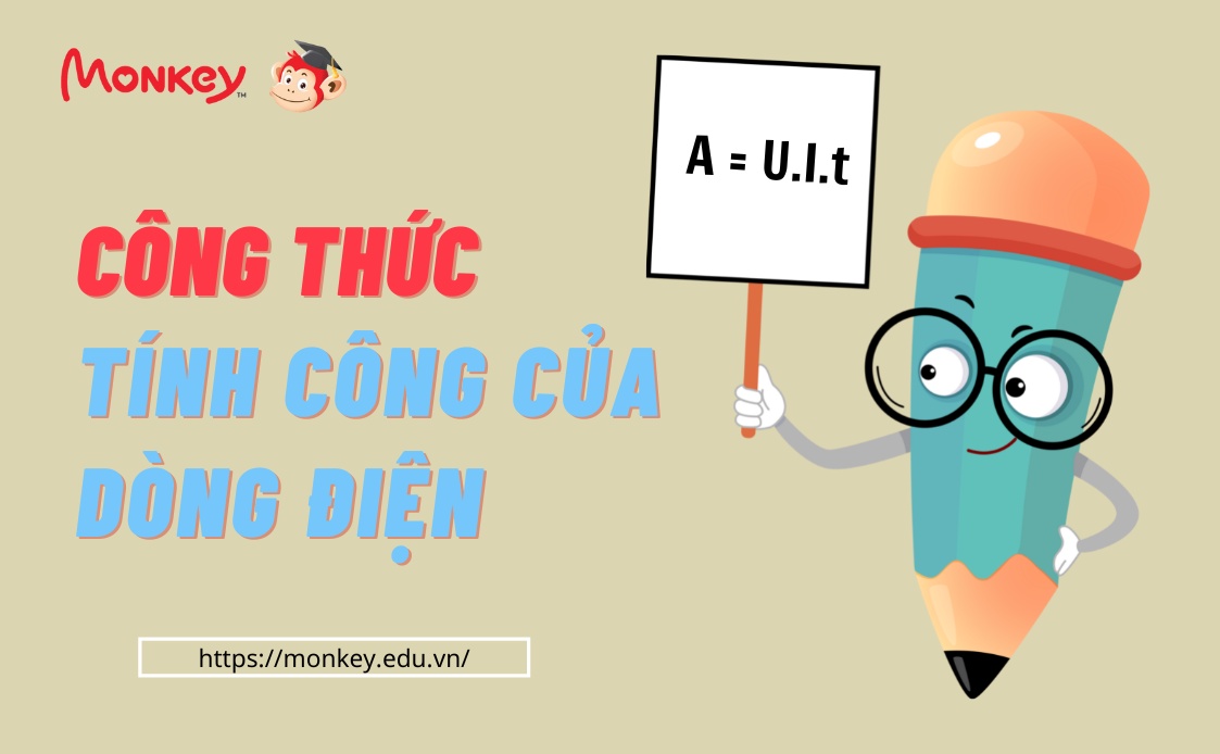 Công thức tính công của dòng điện. (Ảnh: Monkey)