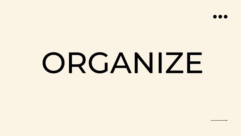 Tìm hiểu về động từ Organize. (Ảnh: Canva.com)