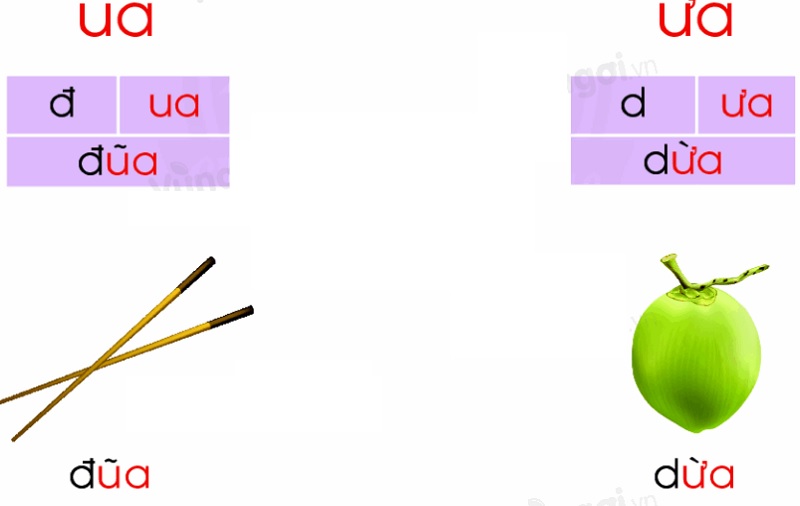 Bé hay nhầm lẫn giữa ua và ưa (Ảnh: vungoi)