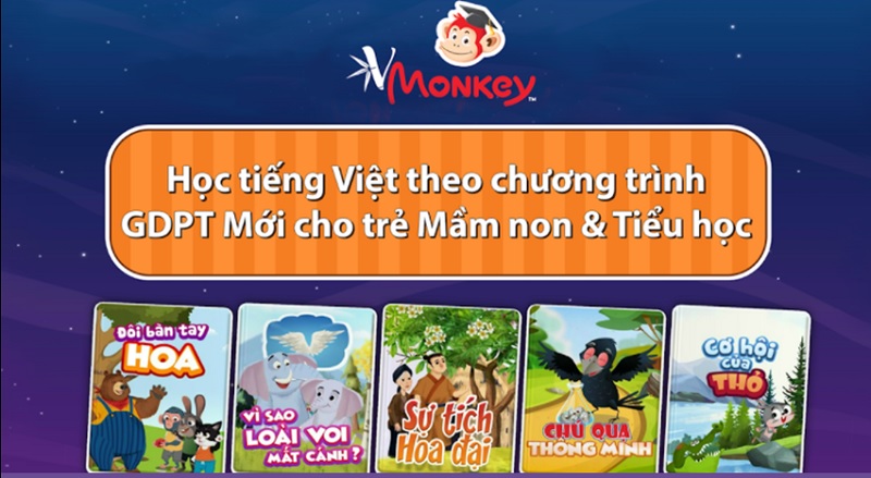 Học tiếng Việt thú vị cùng với Vmonkey. (Ảnh: Monkey)