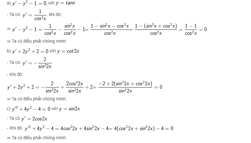 Chứng minh đẳng thức về đạo hàm. (Ảnh: Internet)