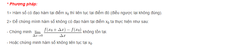 Liên hệ giữa đạo hàm và tính liên tục của hàm số. (Ảnh: Internet)