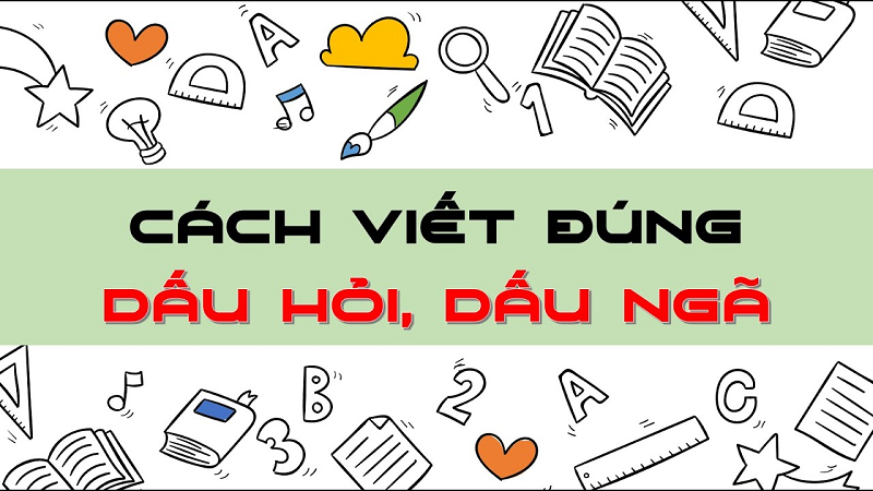 Khi làm bài tập tiếng Việt các bé thường nhầm dấu hỏi và dấu ngã. (Ảnh: Youtube)