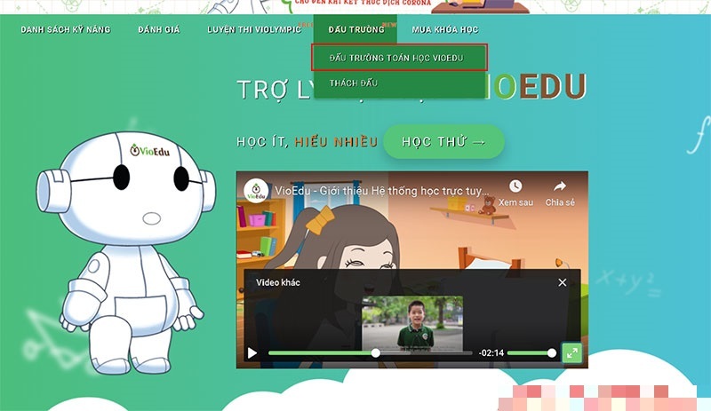 Tham gia đấu trường toán học VioEdu. (Ảnh: Download.vn)