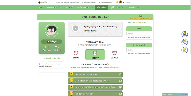 Cần phải nắm rõ quy chế khi tham gia đấu trường VioEdu. (Ảnh: VioEdu)