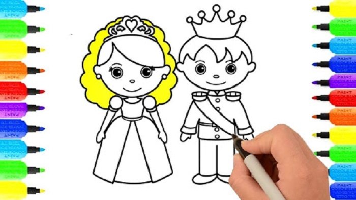 Dạy bé tô màu các hình có sẵn. (Ảnh: sưu tầm internet)