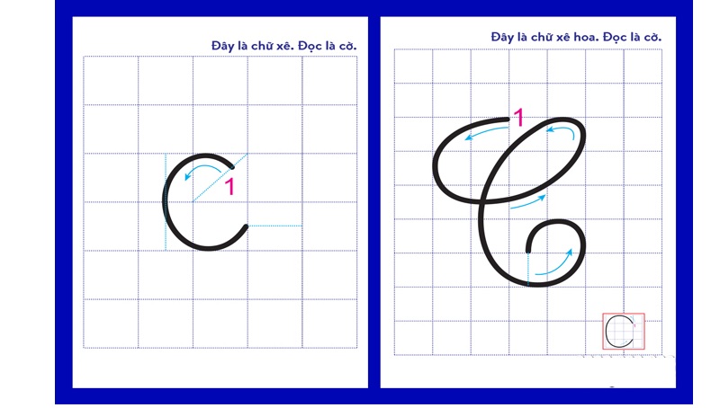 Cách viết chữ c thường và c hoa trong tiếng Việt. (Ảnh: Giáo Dục Số)