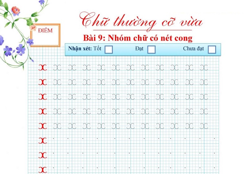 Bố mẹ có thể sử dụng vở tập viết mẫu để bé luyện viết. (Ảnh: sưu tầm internet)