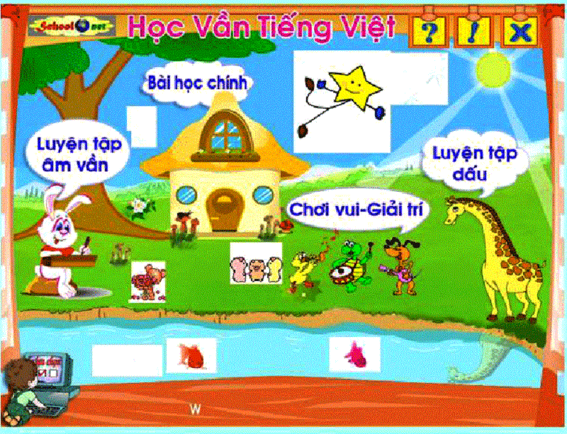 Hình ảnh sinh động khi học tiếng Việt tại Cunghoc.vn. (Ảnh: Cunghoc.vn)