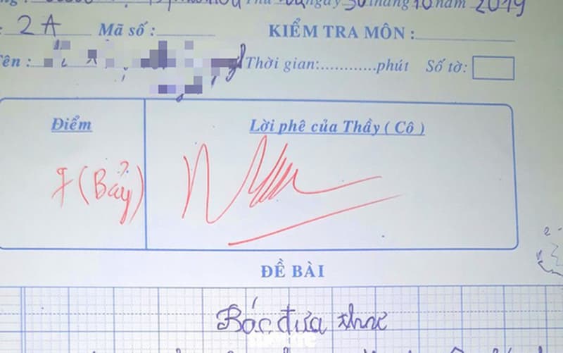 Bố mẹ không nên chỉ quan tâm đến điểm số. (Ảnh: Sưu tầm: Internet)