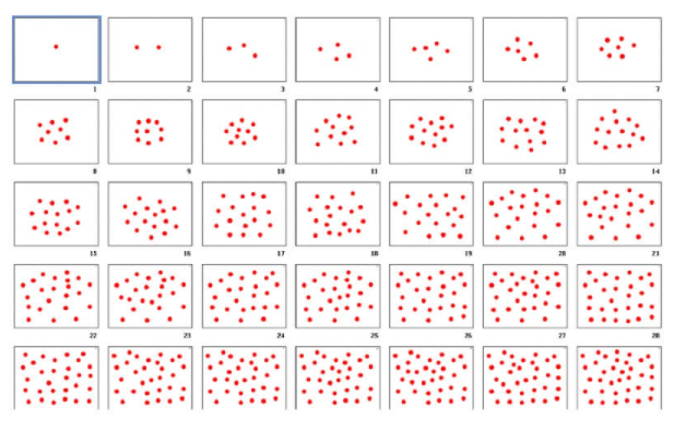 Trước hết, cha mẹ cần chuẩn bị một bộ dot card đầy đủ gồm 1010 thẻ. (Ảnh: Sưu tầm Internet)