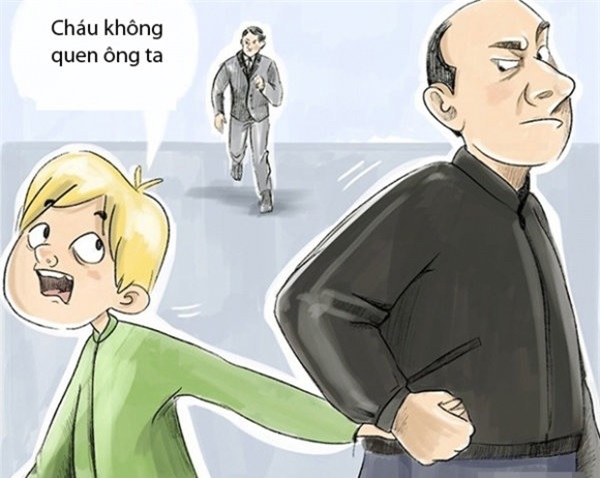 Không nên giao tiếp hay tiếp xúc gần với người lạ. (Ảnh: Sưu tầm internet)