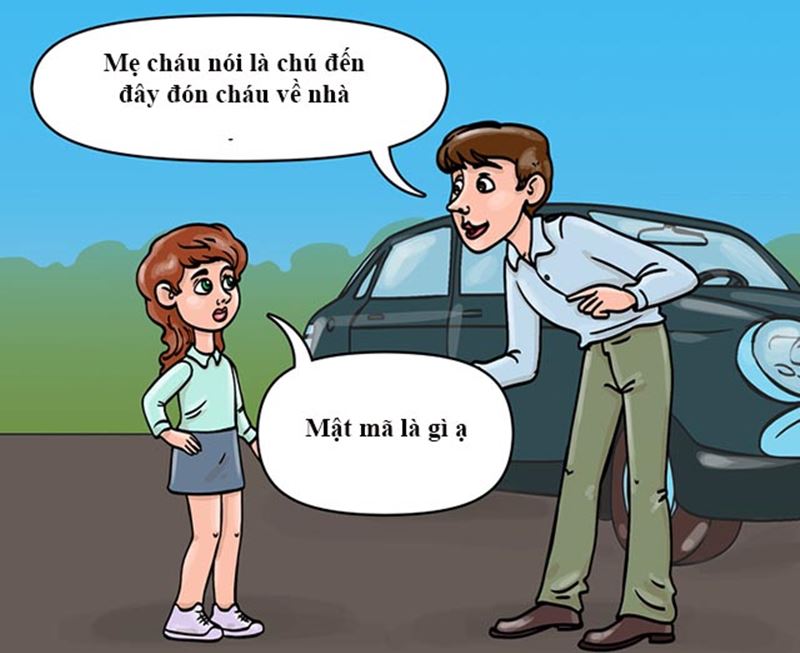 Trẻ không được đi theo người “mạo danh” bố mẹ đến đón tại trường. (Ảnh: Internet)