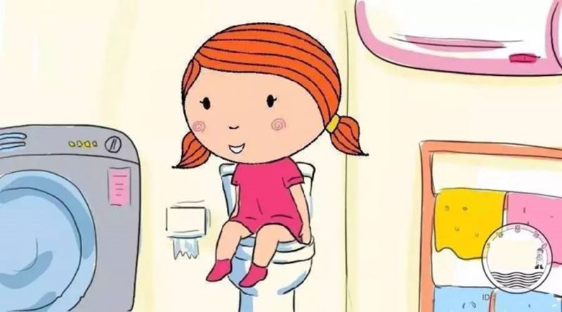 Tập cho bé ngồi bồn cầu. (Ảnh: Internet)