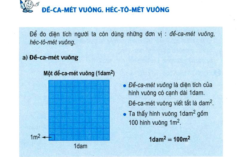Dam2 và hm2 là đơn vị đo diện tích cơ bản. (Ảnh: Sưu tầm internet)
