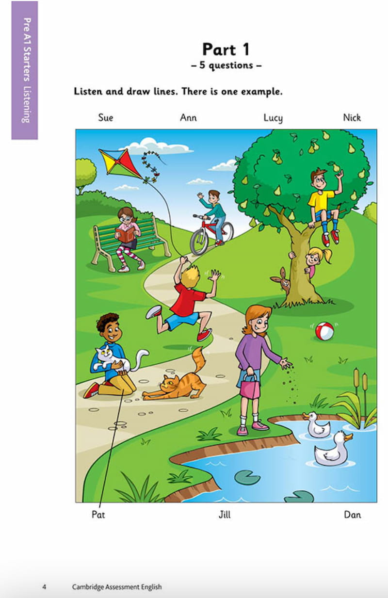 [PDF] Tổng hợp đề thi Cambridge Starters có đáp án chi tiết