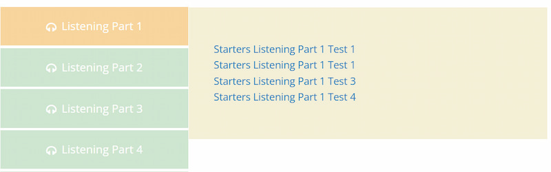 Phần Listening mẫu. (Ảnh: www.esleschool.com)