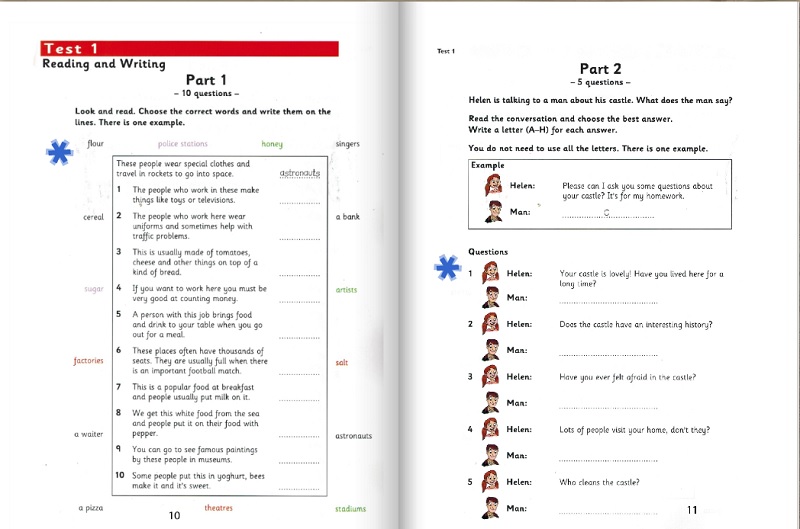 Đề thi thử Flyers được Cambridge cập nhật mỗi năm để các bé ôn luyện (Ảnh: Cambridge)