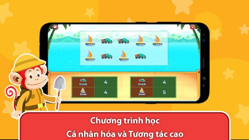 Học toán tiếng Anh hiệu quả cùng Monkey Math. (Ảnh: Monkey)