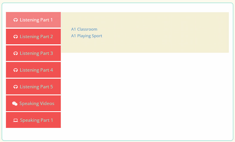 Phần Listening mẫu. (Ảnh: www.esleschool.com)