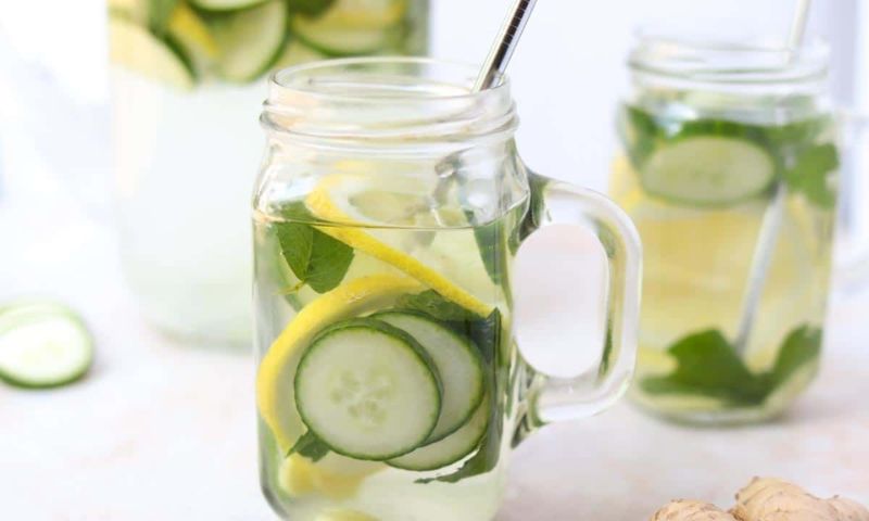 Detox dưa chuột chanh bạc hà. (Ảnh: Nguồn Internet)