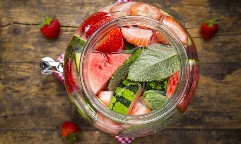 Detox dâu tây dưa hấu. (Ảnh: Nguồn Internet)