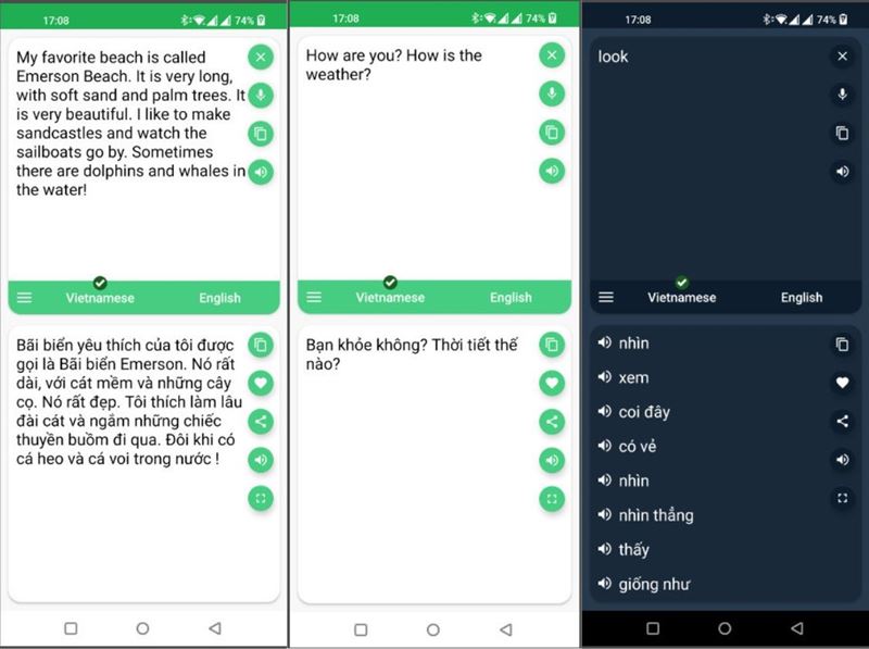 Phần mềm Việt - Anh phiên dịch. (Ảnh: Tác giả)