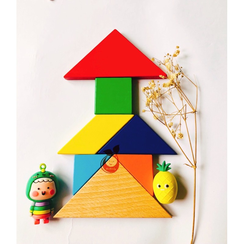 : Xếp hình trí tuệ Tangram 4 trong 1 là một món đồ chơi thông minh. (Ảnh: Sưu tầm Internet)