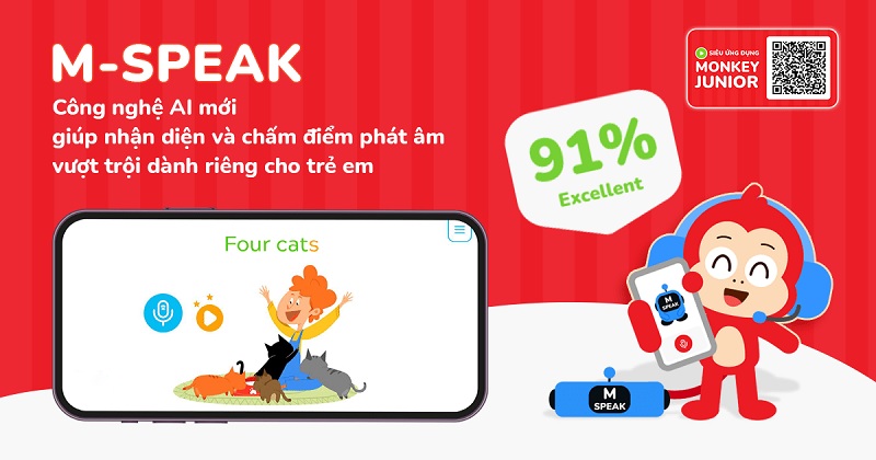 Luyện phát âm chuẩn cùng công nghệ M-Speak. (Ảnh: Monkey)