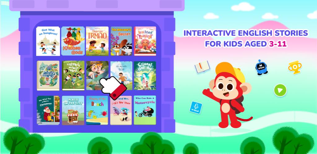 Ứng dụng Monkey Stories - Học tiếng Anh qua truyện tranh tương t&aacute;c (Ảnh: Monkey)