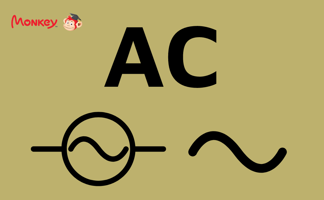 Ký hiệu dòng điện xoay chiều. (Ảnh: Monkey)