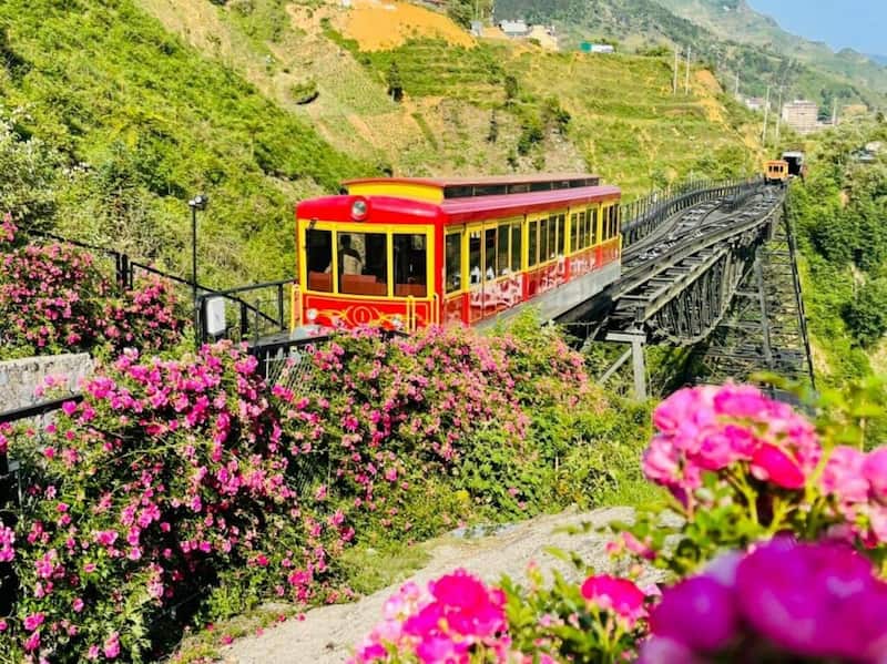 Tàu leo núi Mường Hoa - Sapa. (Ảnh: Internet)