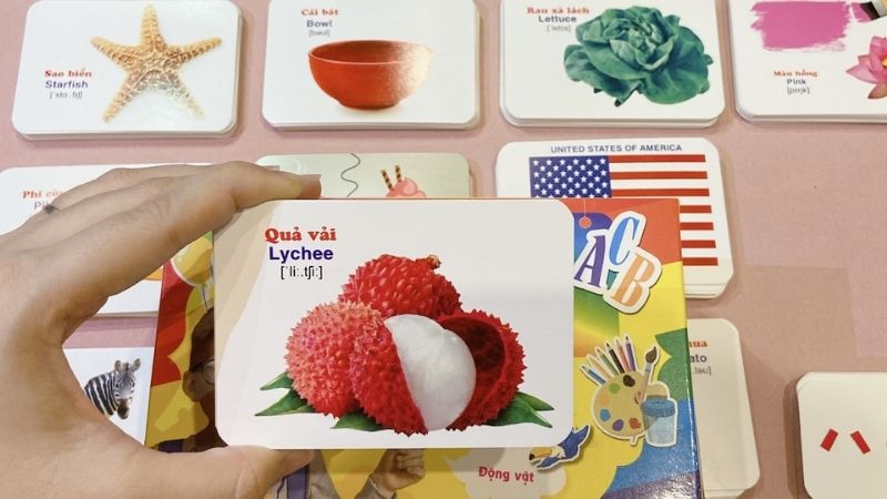 Flashcard Dạy Trẻ Theo Phương Pháp Glenn Doman. (Ảnh: Tiki.vn)
