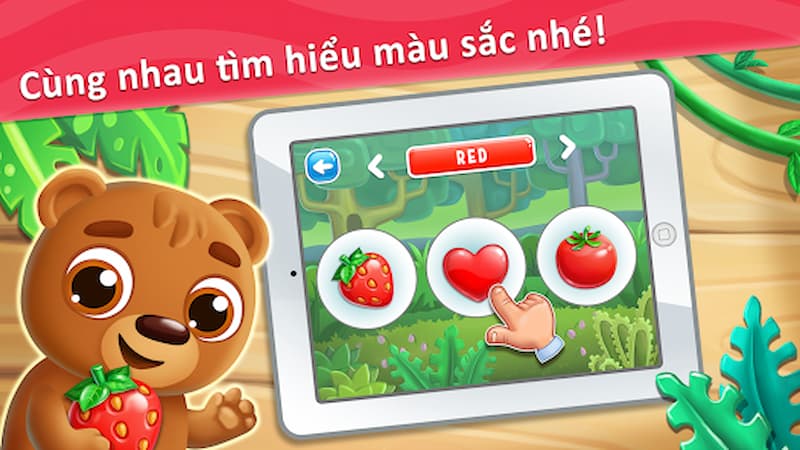 Game Tìm hiểu màu sắc. (Ảnh: Internet)
