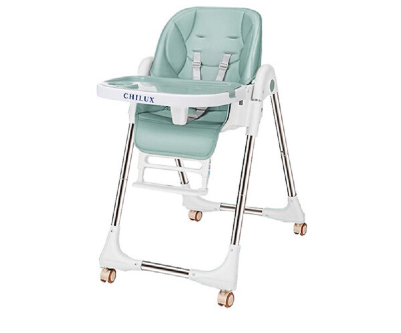 Ghế ăn dặm có bánh xe Chilux Grow. (Ảnh: Sưu tầm Internet)