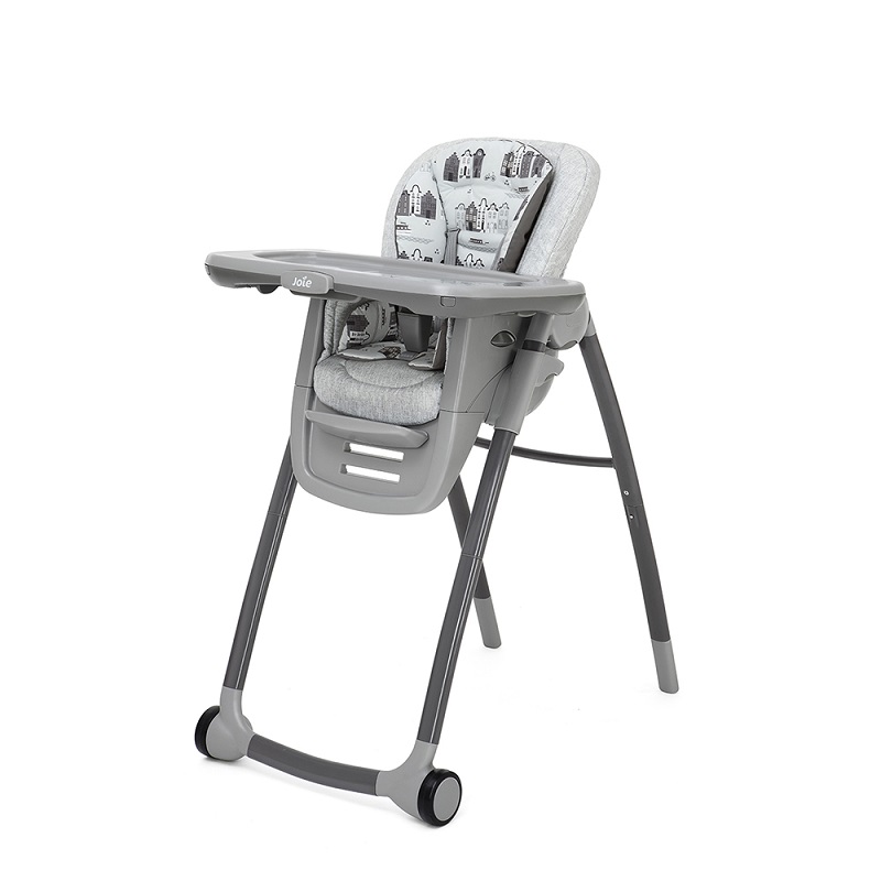 Ghế ăn dặm có bánh xe Joie Multiply 6in1 Petite City. (Ảnh: Sưu tầm Internet)
