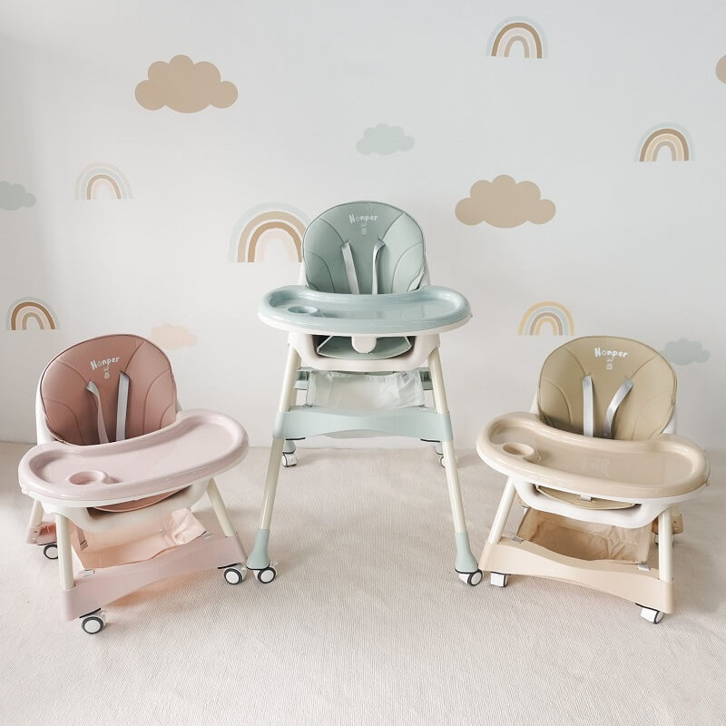 Ghế ăn dặm gấp gọn thương hiệu Hàn Quốc. (Ảnh: sưu tầm internet)