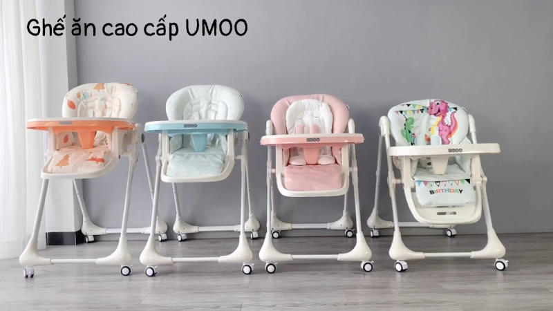 Ưu điểm nổi bật của ghế ăn dặm Umoo. (Ảnh sưu tầm Internet)