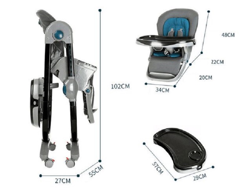 Cách lắp ghế ăn dặm Teknum khá đơn giản. (Ảnh: Sưu tầm Internet)