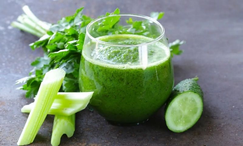 Nước ép cần tây dưa chuột. (Ảnh: Nguồn Internet)