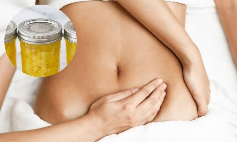 Massage rượu gừng giúp lưu thông khí huyết, giảm đau bụng. (Ảnh: Nguồn Internet)