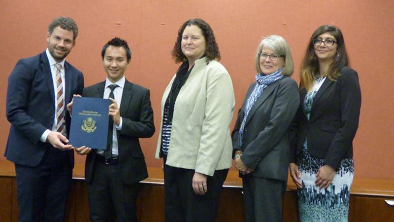 Phạm Hoàng Mẫn - sinh viên duy nhất giành được suất học bổng Thủ lĩnh trẻ Đông Nam Á tại Mỹ. (Ảnh: Internet)