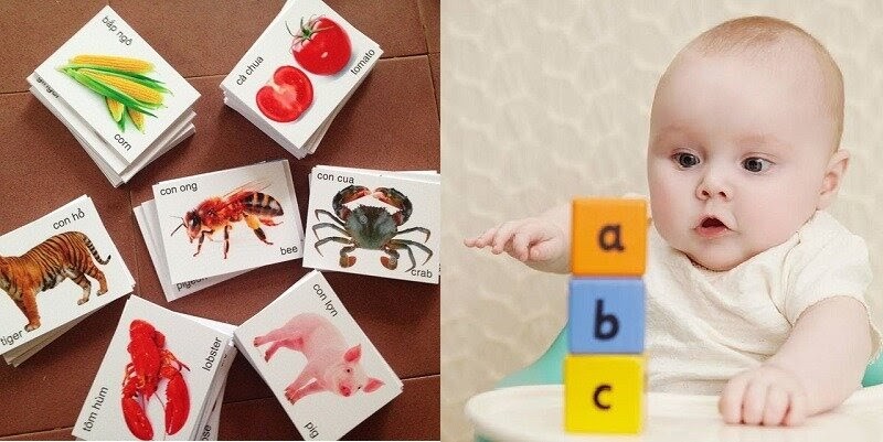 Trẻ học tập thông qua Flashcard. (Ảnh: Sưu tầm Internet)