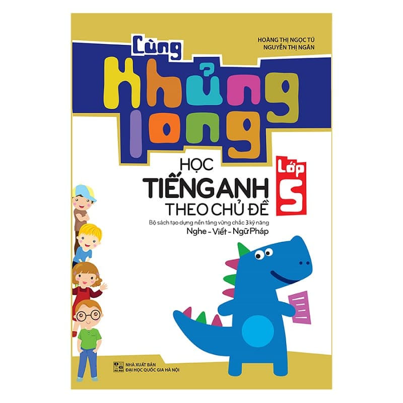 Cùng Khủng Long học tiếng Anh theo chủ đề lớp 5. (Ảnh: Tiki.vn)