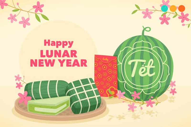 Từ vựng tiếng Anh về hoạt động ngày Tết. (Ảnh: sưu tầm internet)