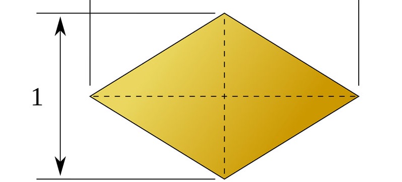 Hình thoi là hình có các cạnh bằng nhau và các góc đối diện bằng nhau. (Ảnh: Sưu tầm internet)